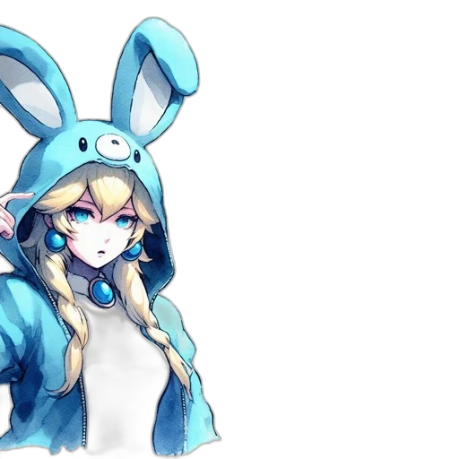staff, hat, anime, pixel art transparent PNG cut-out