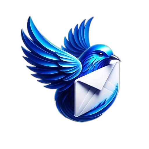 3d render, vaporwave, stylized, blue transparent PNG cut-out