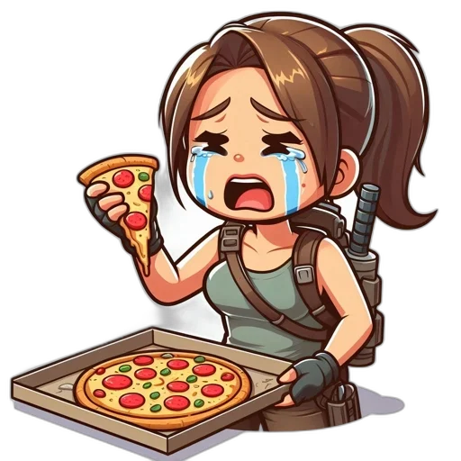 food, pixel art, concept art, comic book art transparent PNG cut-out