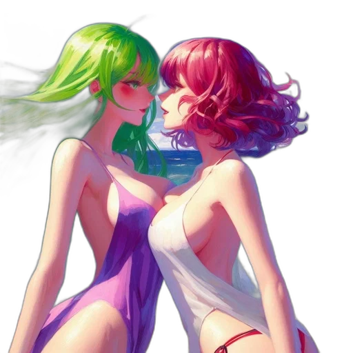 dress, vaporwave, concept art, cyberpunk transparent PNG cut-out