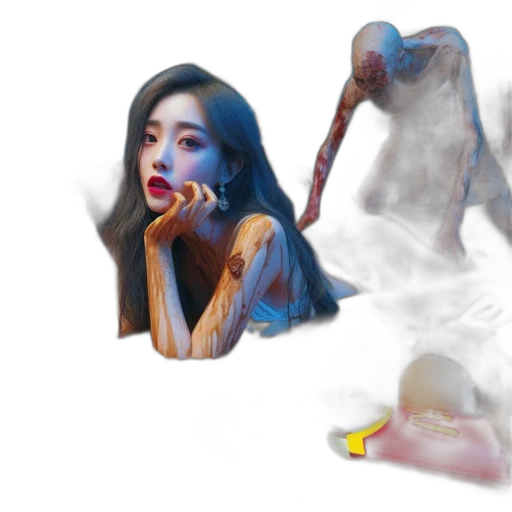 creature, mask, face, concept art transparent PNG cut-out