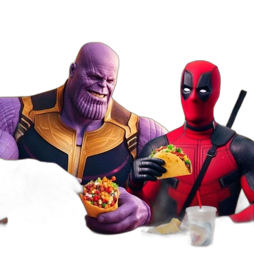 food, concept art, comic book art, 3d render transparent PNG cut-out