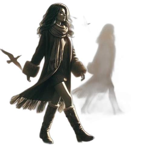 jacket, concept art, comic book art, fantasy art transparent PNG cut-out