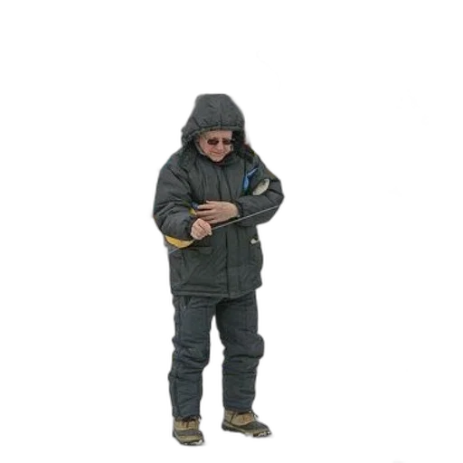 jacket, staff, creature, weapon transparent PNG cut-out