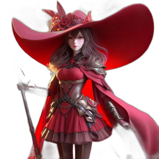 staff, hat, sword, fantasy art transparent PNG cut-out