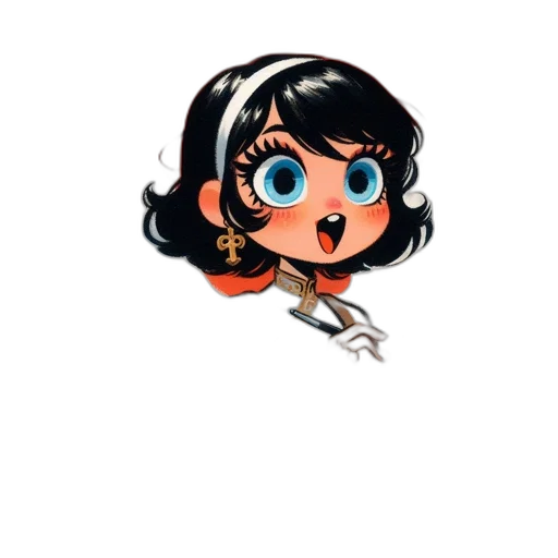 staff, face, creature, jewelry transparent PNG cut-out