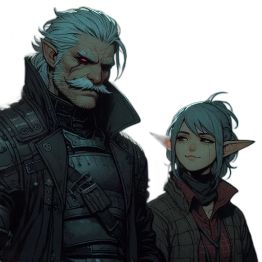 staff, jacket, concept art, comic book art transparent PNG cut-out