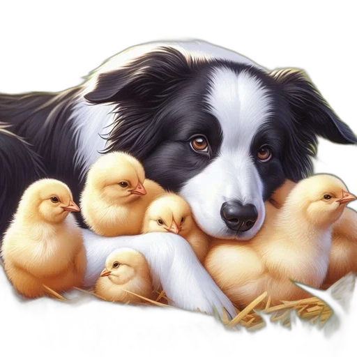 animal, photorealistic, oil painting, pixel art transparent PNG cut-out