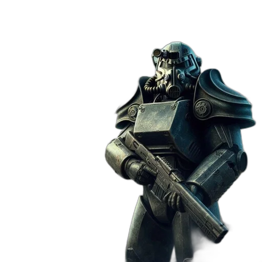 robot, mask, weapon, creature transparent PNG cut-out