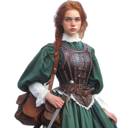 dress, jacket, fantasy art, concept art transparent PNG cut-out