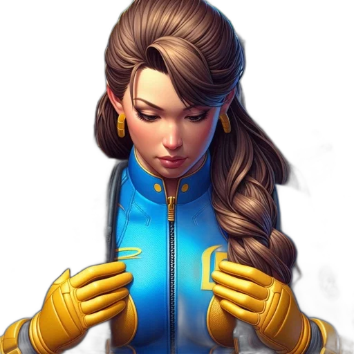 jacket, staff, face, weapon transparent PNG cut-out