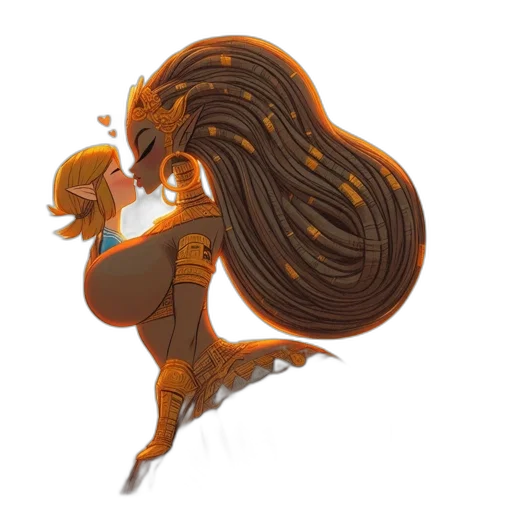 hair, creature, concept art, fantasy art transparent PNG cut-out