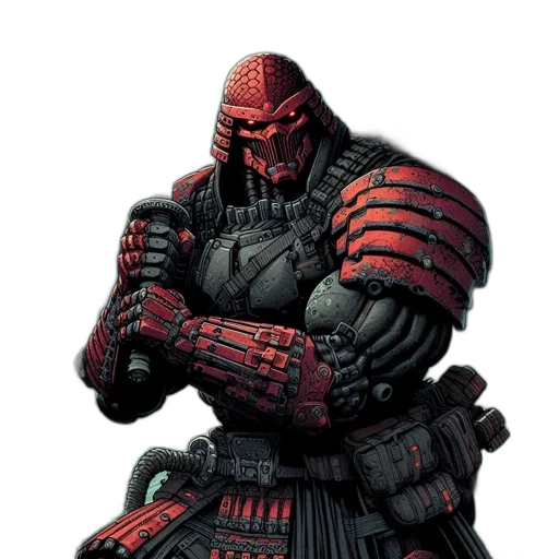 comic book art, concept art, fantasy art, red transparent PNG cut-out