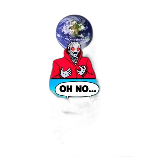 comic book art, outer space, four-panel, comic transparent PNG cut-out