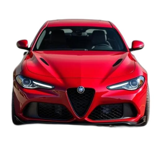 car, face, photorealistic, 3d render transparent PNG cut-out