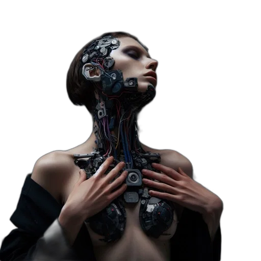 robot, jewelry, dress, mask transparent PNG cut-out