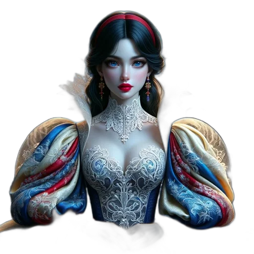 jewelry, crown, dress, fantasy art transparent PNG cut-out