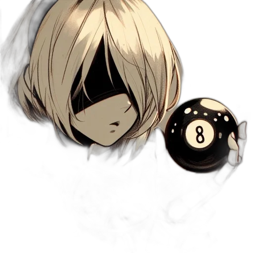 mask, weapon, staff, hair transparent PNG cut-out