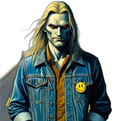 jacket, comic book art, concept art, cyberpunk transparent PNG cut-out