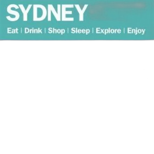 sydney, cityscape, text, eat transparent PNG cut-out