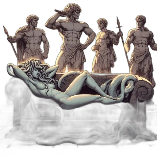 concept art, fantasy art, comic book art, photorealistic transparent PNG cut-out