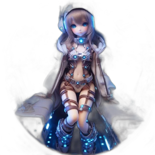 dress, staff, robot, jewelry transparent PNG cut-out