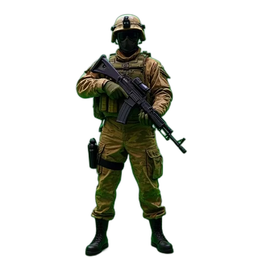 staff, weapon, mask, jacket transparent PNG cut-out
