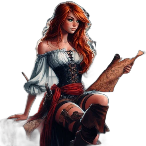 dress, staff, fantasy art, concept art transparent PNG cut-out