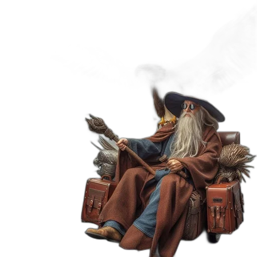 hat, staff, furniture, jacket transparent PNG cut-out