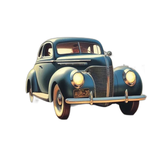 car, 3d render, concept art, photorealistic transparent PNG cut-out