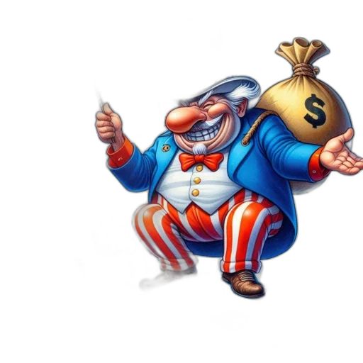 concept art, uncle, sam, stands transparent PNG cut-out