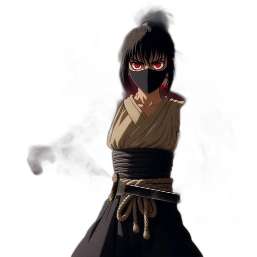 mask, staff, weapon, face transparent PNG cut-out