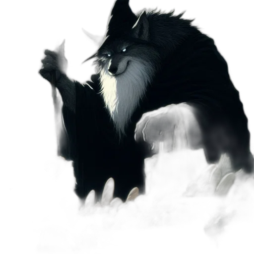 animal, dragon, creature, staff transparent PNG cut-out