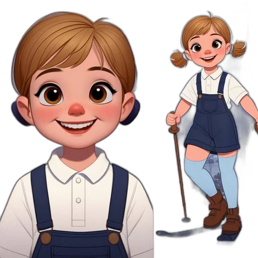 staff, concept art, cartoon, 3d render transparent PNG cut-out