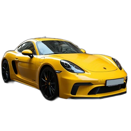 car, 3d render, photorealistic, golden transparent PNG cut-out