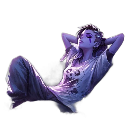 concept art, fantasy art, photorealistic, vaporwave transparent PNG cut-out