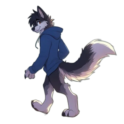 jacket, staff, animal, creature transparent PNG cut-out