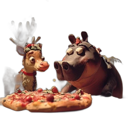 food, animal, concept art, 3d render transparent PNG cut-out