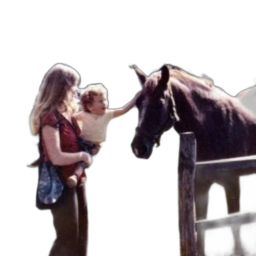 animal, photorealistic, woman, child transparent PNG cut-out