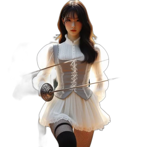 sword, dress, weapon, robot transparent PNG cut-out
