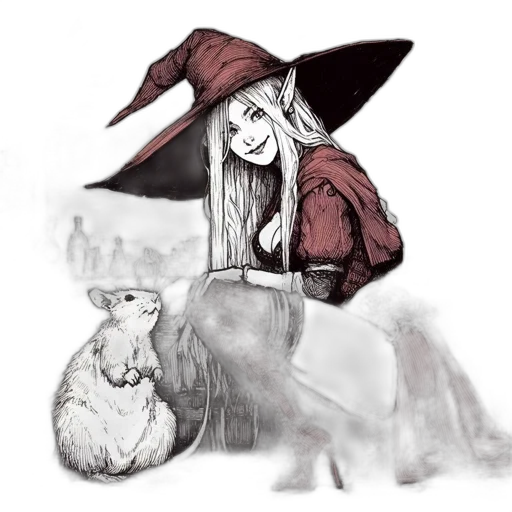 hat, fantasy art, concept art, watercolor transparent PNG cut-out