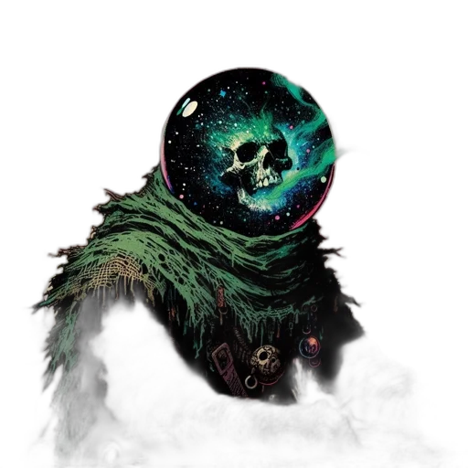 mask, creature, staff, face transparent PNG cut-out