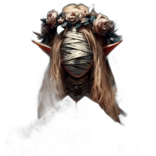 mask, face, creature, staff transparent PNG cut-out