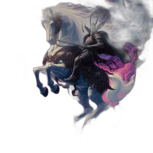 dragon, creature, mask, hair transparent PNG cut-out
