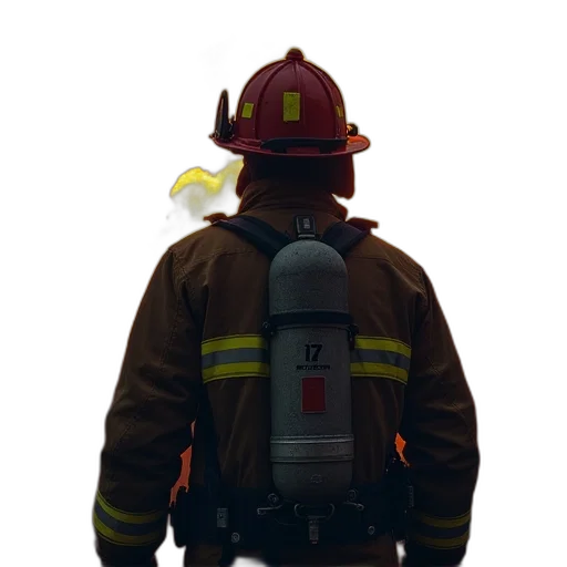staff, mask, hat, jacket transparent PNG cut-out