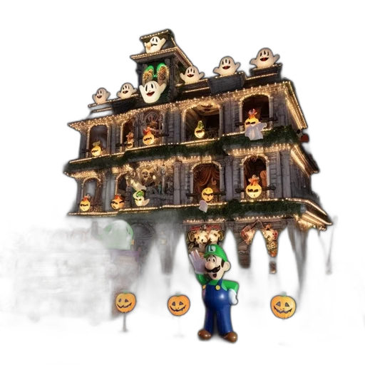 concept art, pixel art, 3d render, fantasy art transparent PNG cut-out