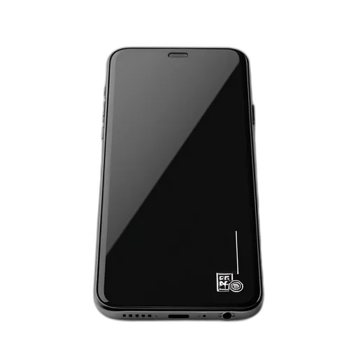 modern, smartphone, black, screen transparent PNG cut-out
