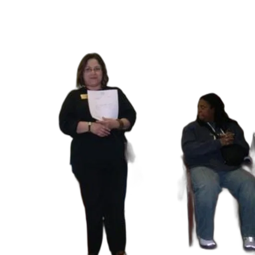staff, concept art, woman, stands transparent PNG cut-out