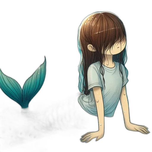 creature, mask, hair, concept art transparent PNG cut-out