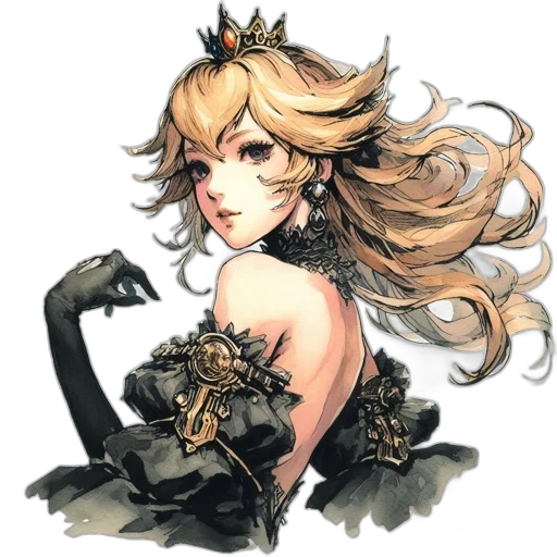 crown, dress, concept art, fantasy art transparent PNG cut-out